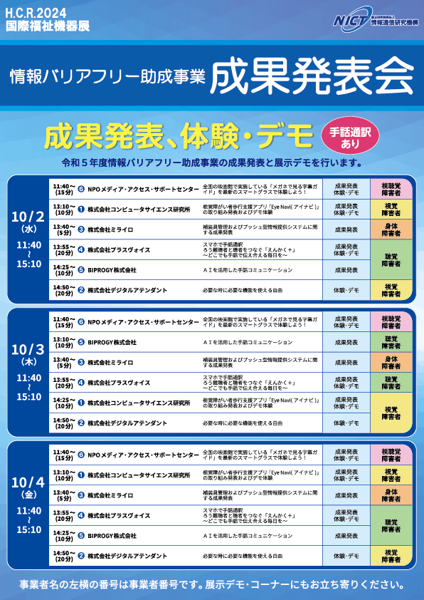 成果発表会チラシ裏